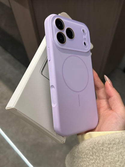 MagSafe Silicone iPhone Case with Sliding Lens Cover - Camera Protection