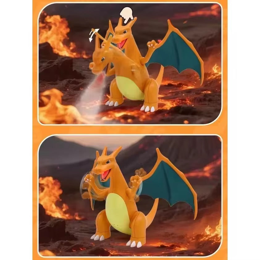 Pokemon Charizard & Eevee Light-Up Action Toy - Spray Mist Effect