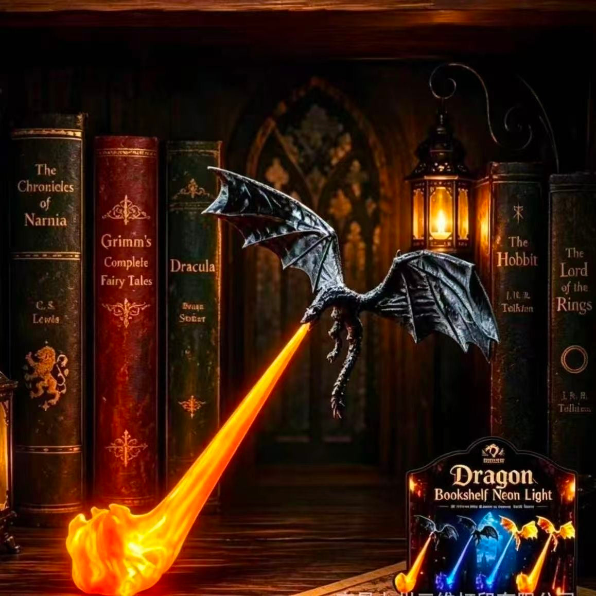 3D Fire Dragon Night light