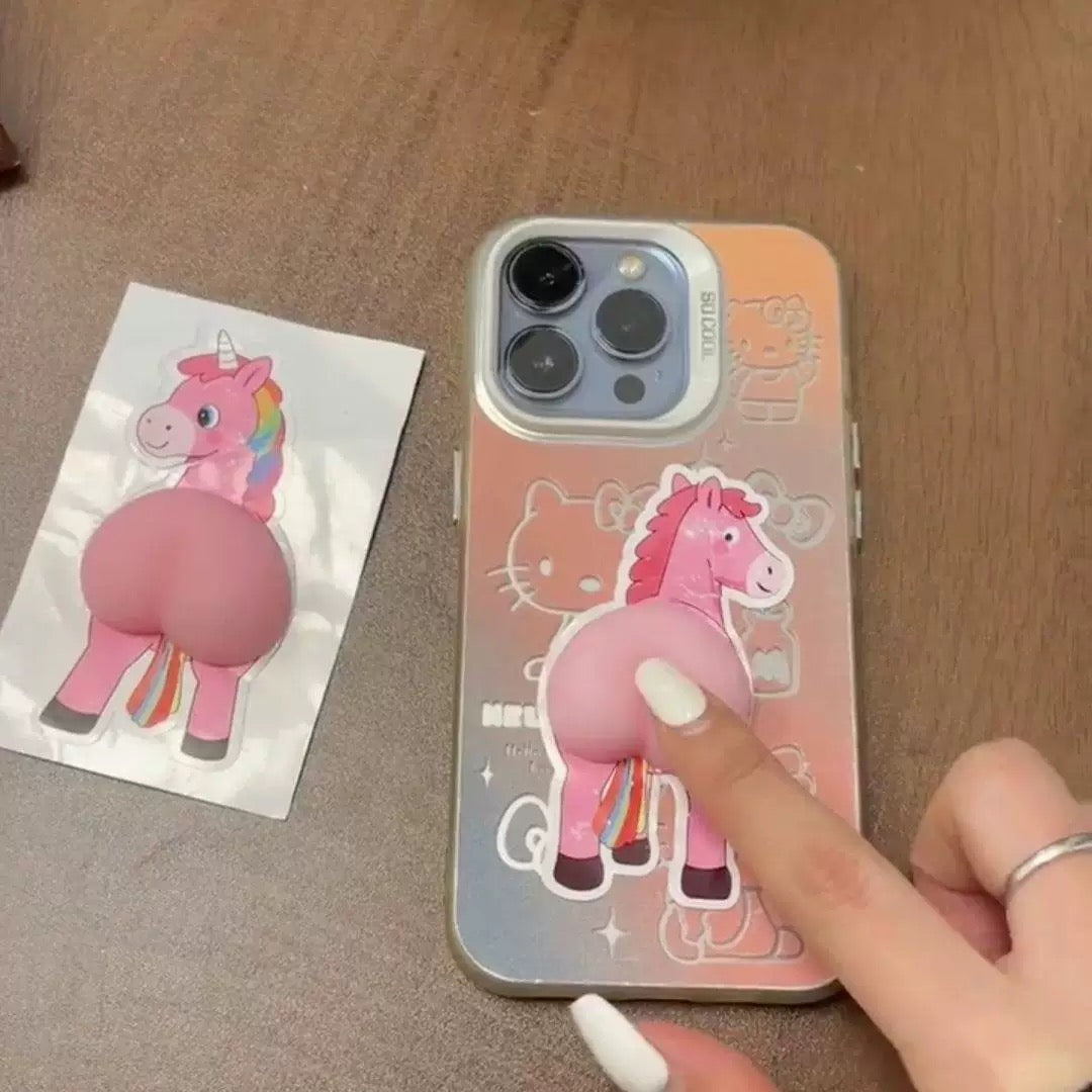 Unicorn Butt Door Stickers - Funny Anti-Collision Wall Decals