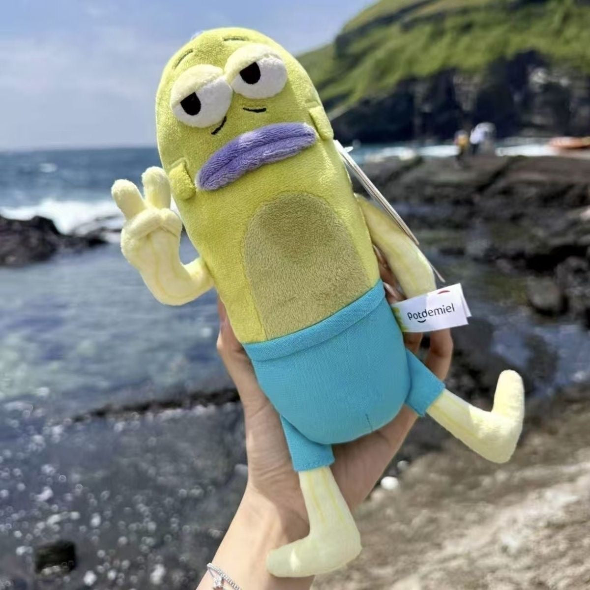 Funny Alien Plush Toy – Soft Green Monster Stuffed Animal