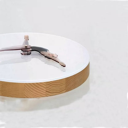 Ballerina Dancing Clock – Elegant Spinning Dancer Wall Clock for Girls Room & Home Decor