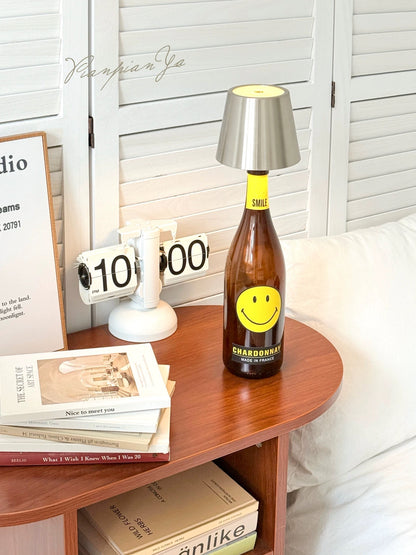 LED Wine Bottle Night Light – Creative Plug-In Decorative Table Lamp for Bedroom & Home Decor