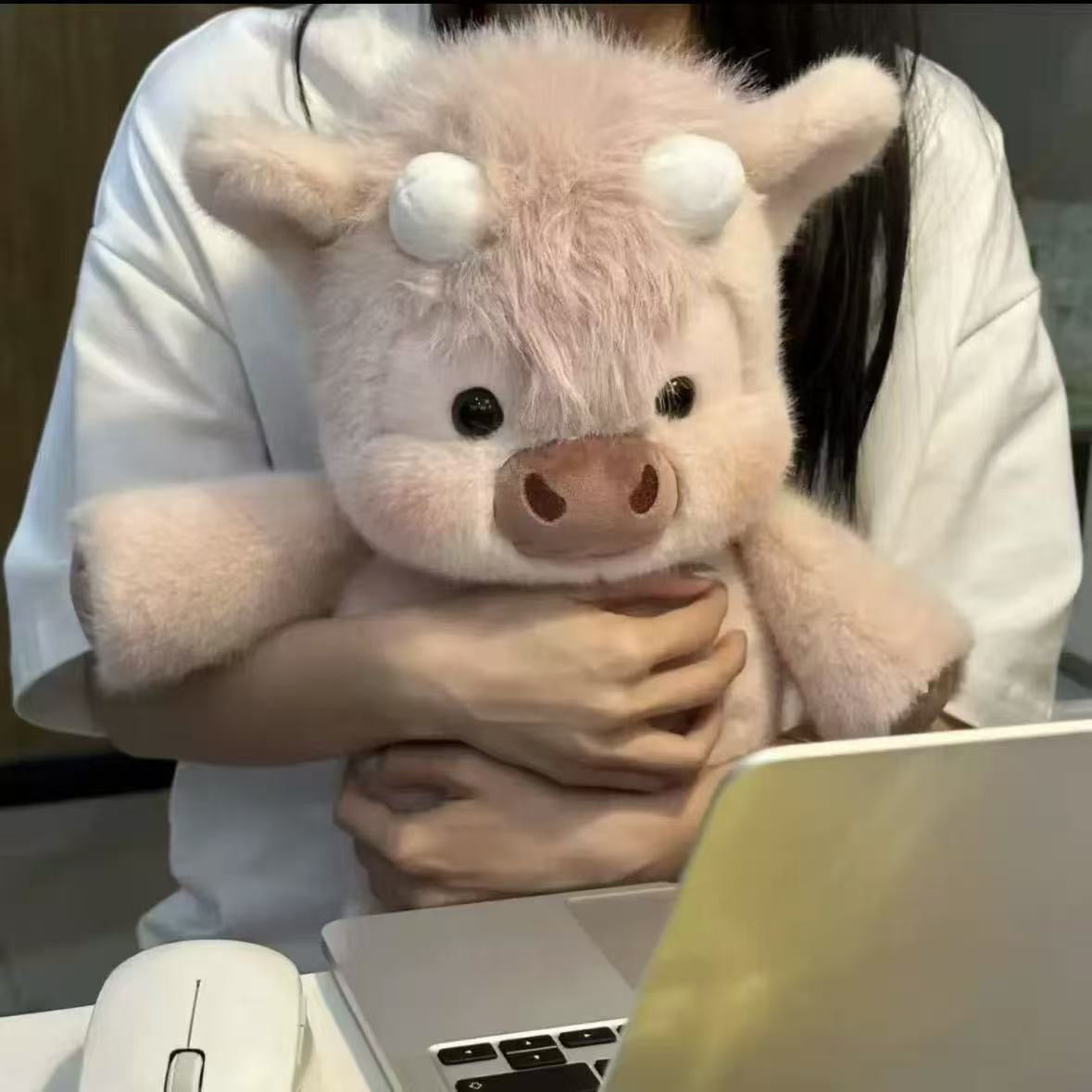 Snuggle cattle plush toy