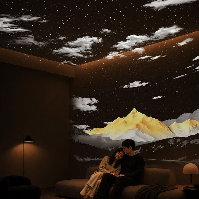 Golden Mountain star projector lamp