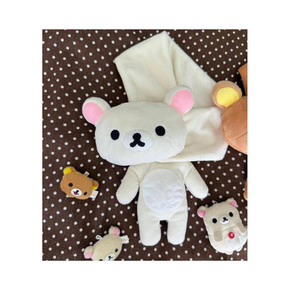 Soft 3D Brown Bear Scarf