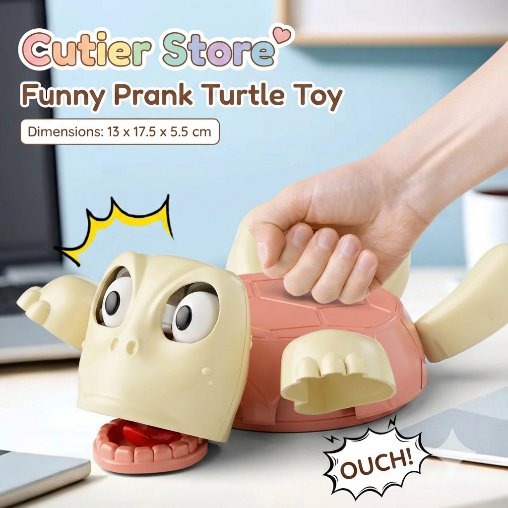 Turtle Mug Holder Prank Toy - Funny Desk Organizer & Coffee Cup Holder