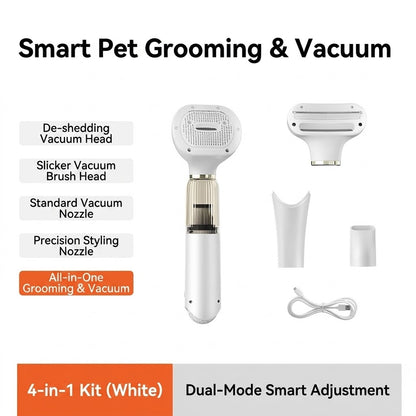 Pet Hair Vacuum & Grooming Kit Smart Grooming Comb