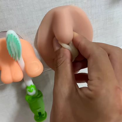 Funny Nose Hand Sanitizer Dispenser – Novelty Abstract Nose Toothbrush Holder Prank Gift