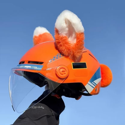 Moving ear for helmet