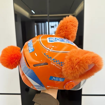 Moving ear for helmet