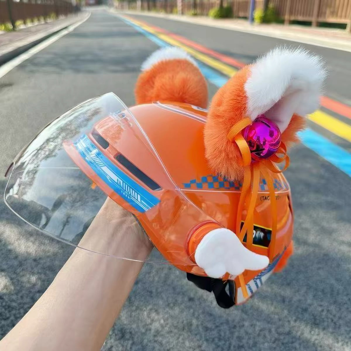 Moving ear for helmet
