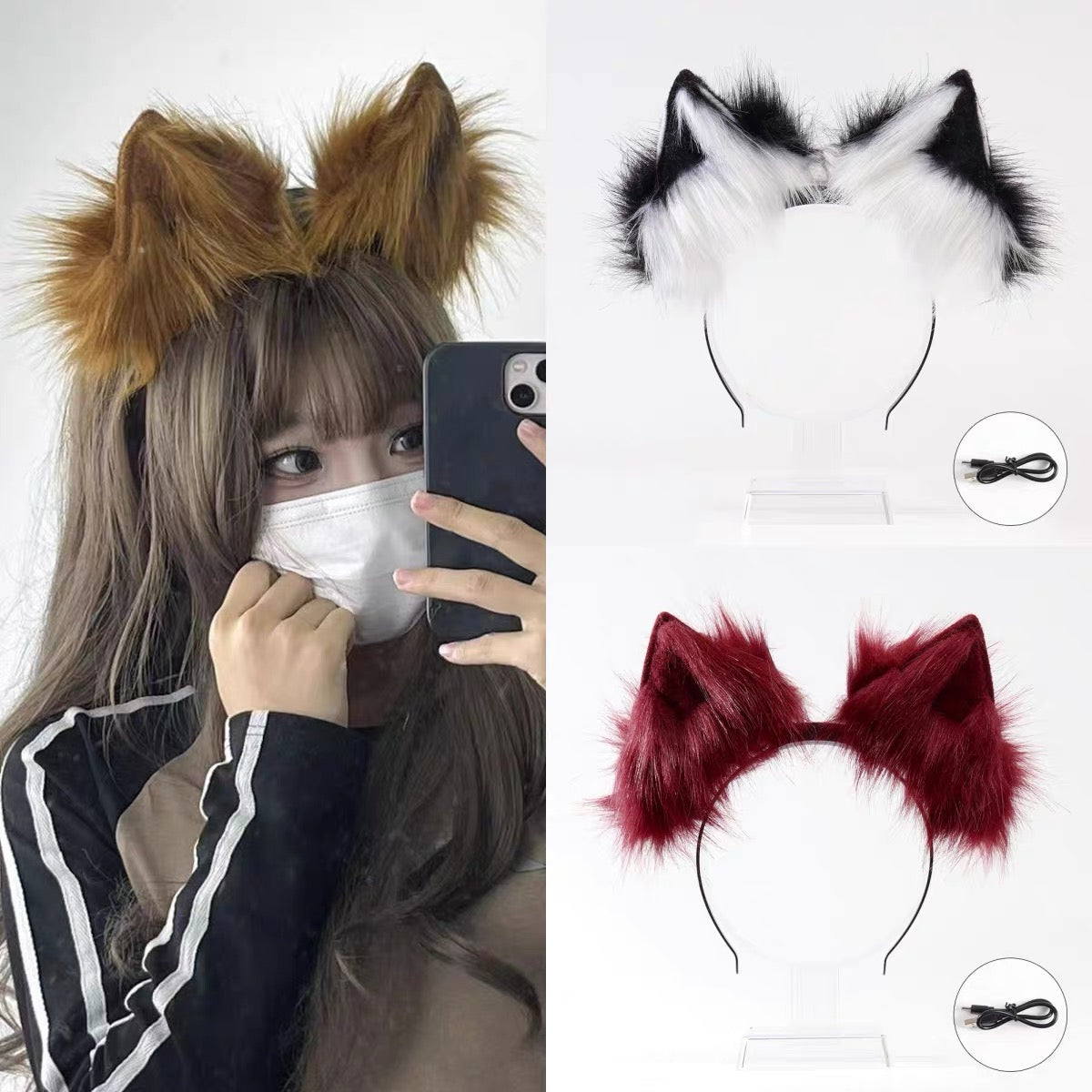 Kitty moving ear handband