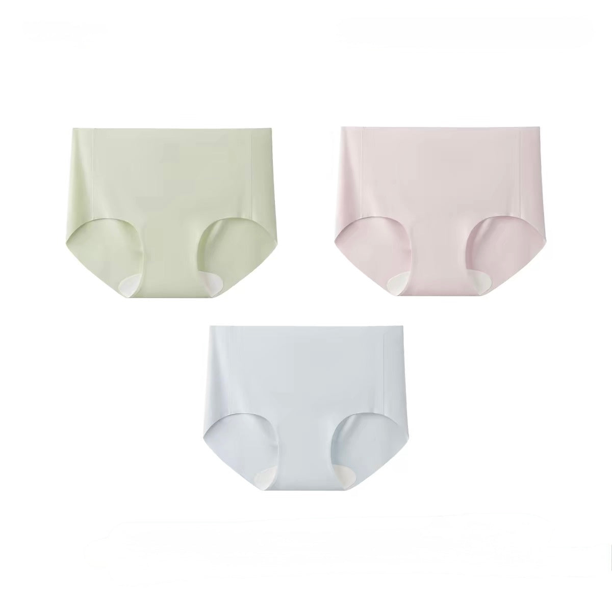 Seamless Ice Silk Panties 3-Pack – No-Show, Anti-Wedgie, Cotton Gusset