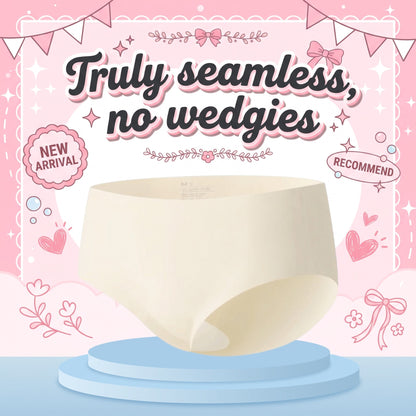 Seamless Ice Silk Panties 3-Pack – No-Show, Anti-Wedgie, Cotton Gusset