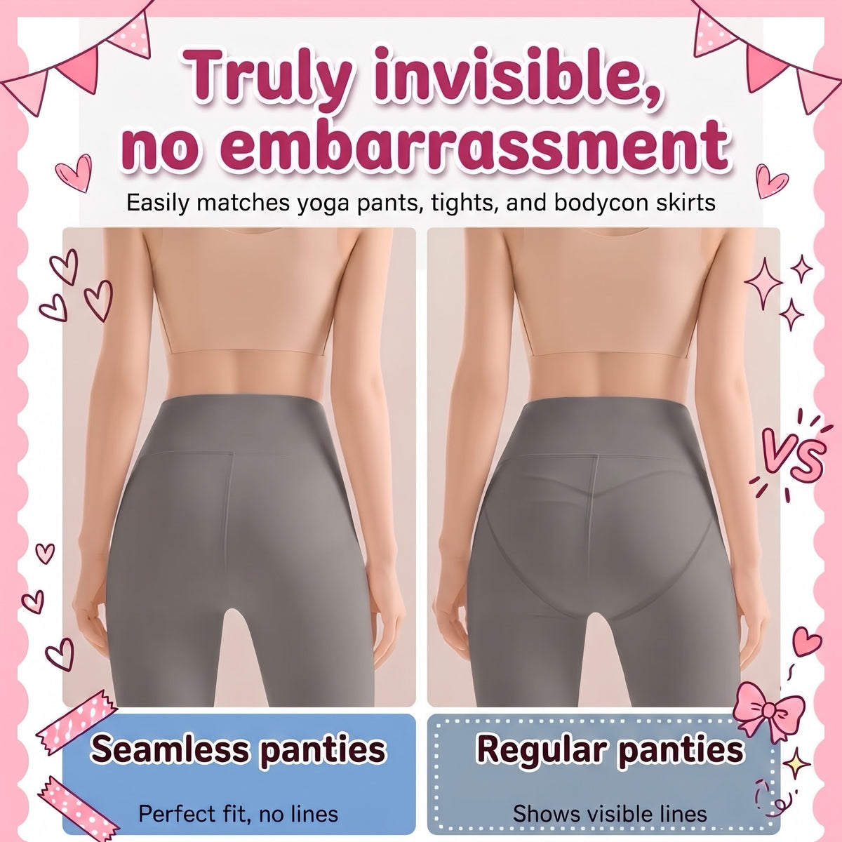 Seamless Ice Silk Panties 3-Pack – No-Show, Anti-Wedgie, Cotton Gusset