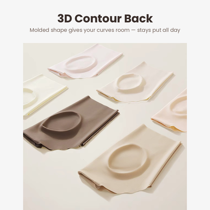 Seamless No-Show Panties 3-Pack – 3D Contour Fit, Individually Sealed