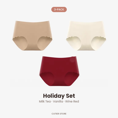 Seamless No-Show Panties 3-Pack – 3D Contour Fit, Individually Sealed