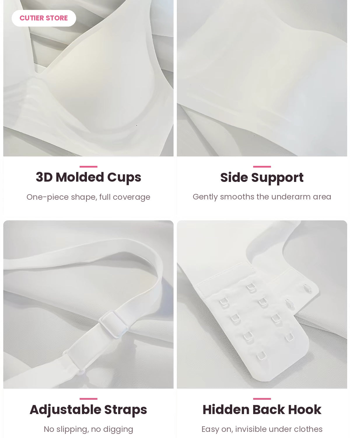 Seamless Wireless Bra – Soft Support, No Wire, All-Day Comfort