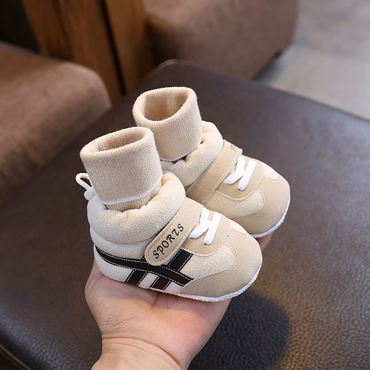 Cozy Sock Baby Sneakers – Soft Sole First Walker Shoes