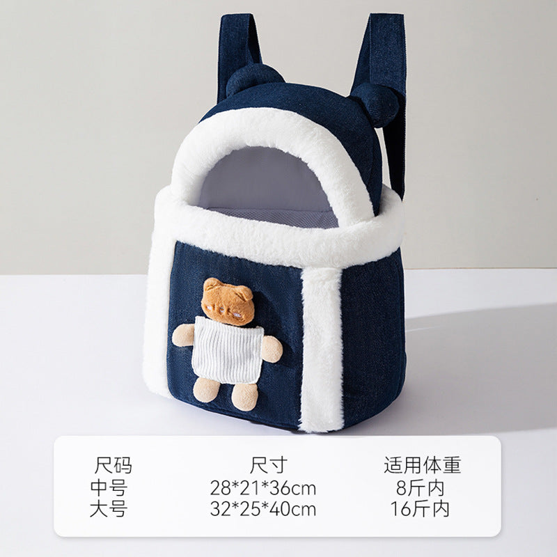 Cat carrier plush hand Bag