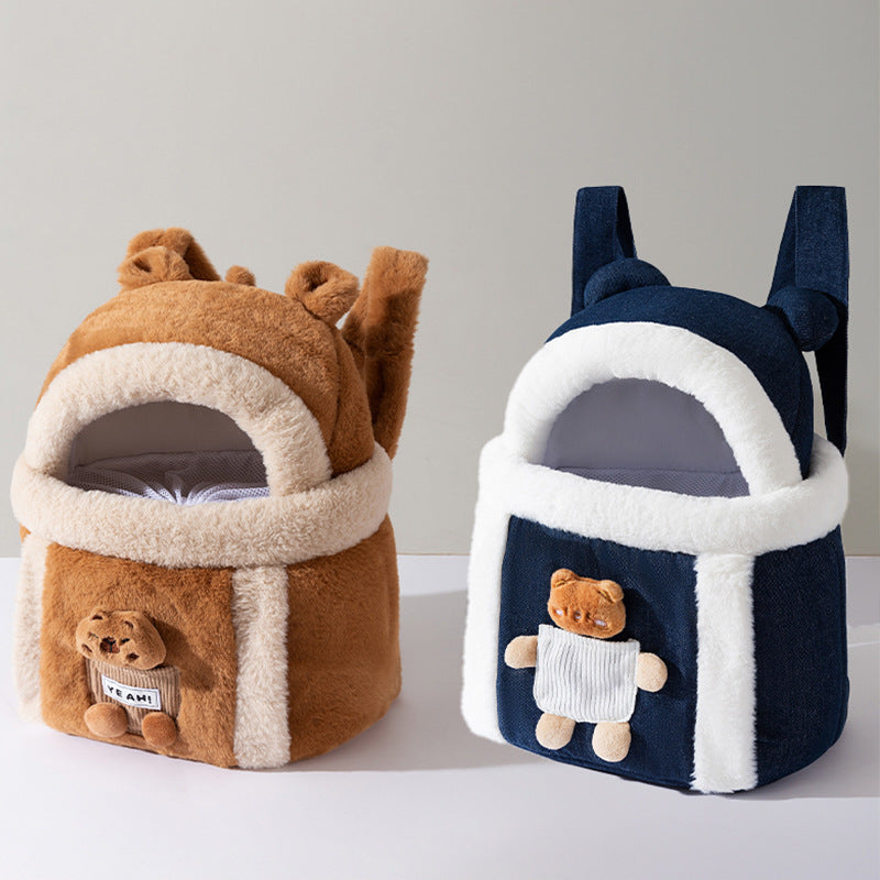 Cat carrier plush hand Bag