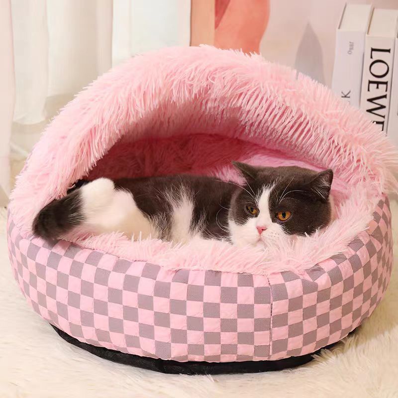 Cute Winter Plush Pet Bed 2024