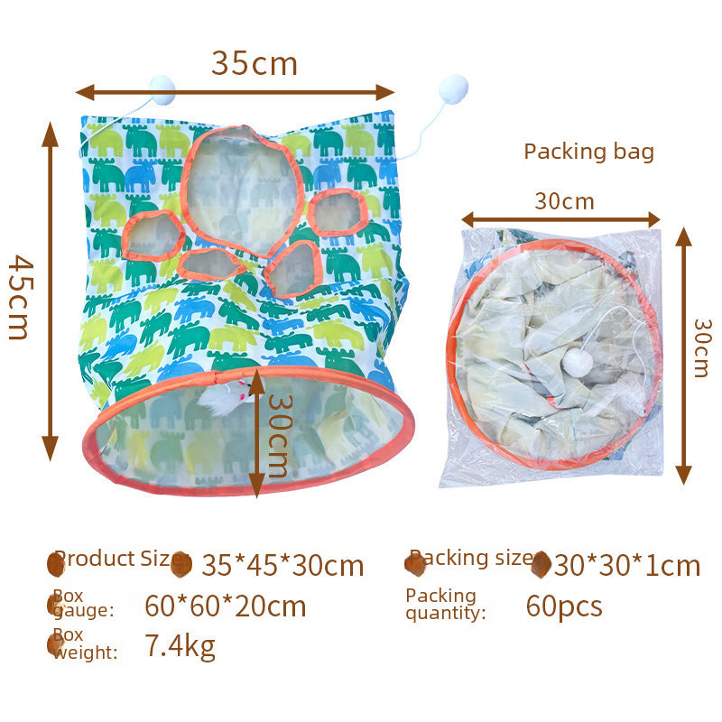 Pet Self-Hi Diamond holes bag Toy