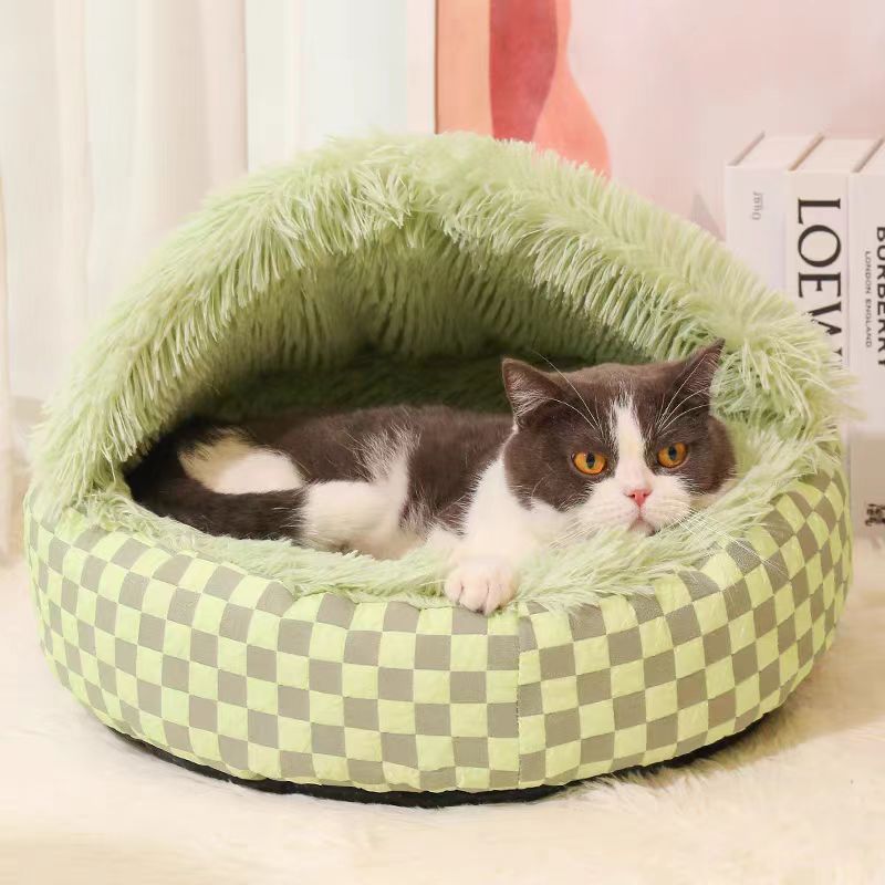 Cute Winter Plush Pet Bed 2024