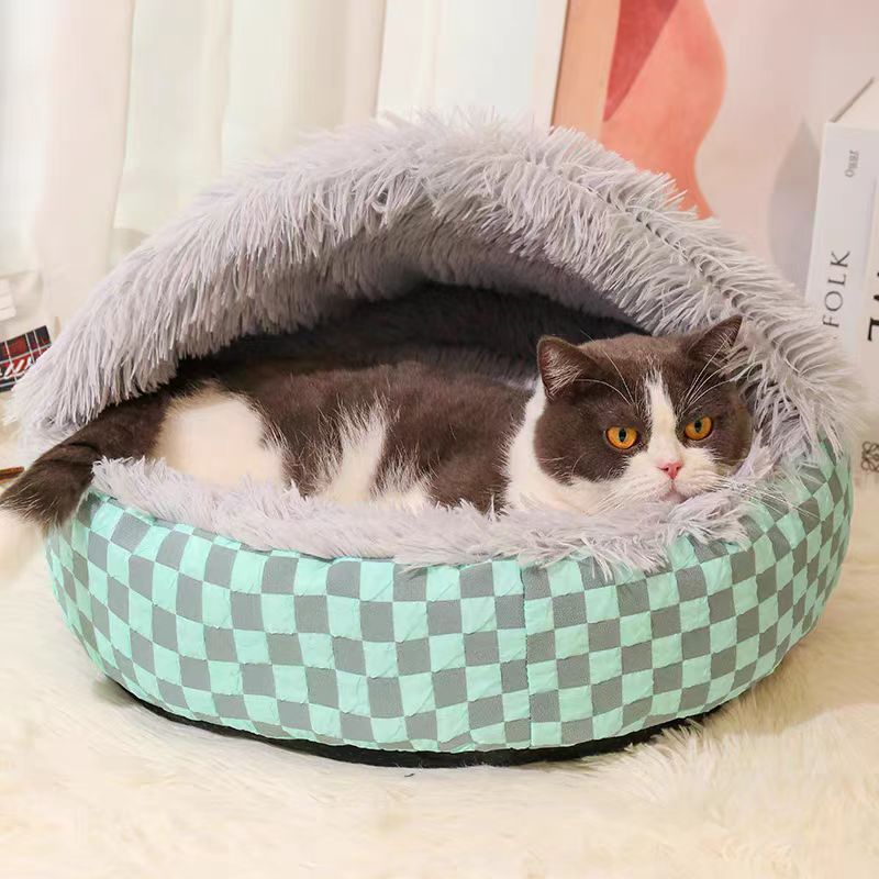 Cute Winter Plush Pet Bed 2024