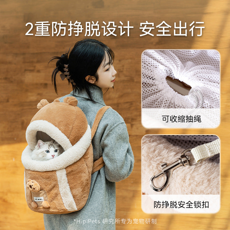 Cat carrier plush hand Bag