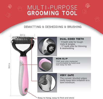Pet Cat Grooming Brush for Shedding Hair Removal Tool - Cutier Store