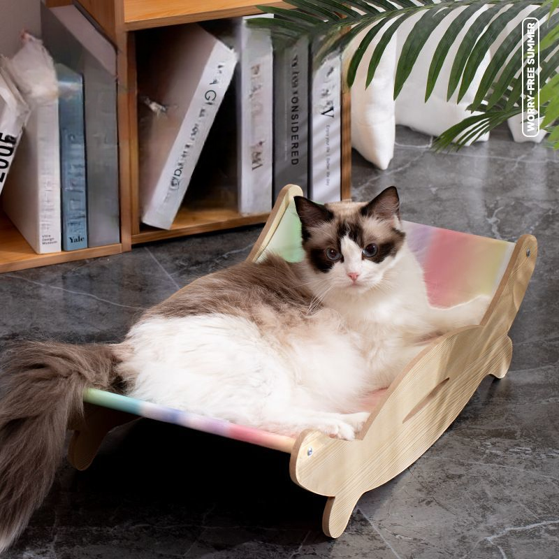 Pet Ice Pad Recliner - Cooling Ice Nest Hammock Cradle Cat Bed & Dog Bed