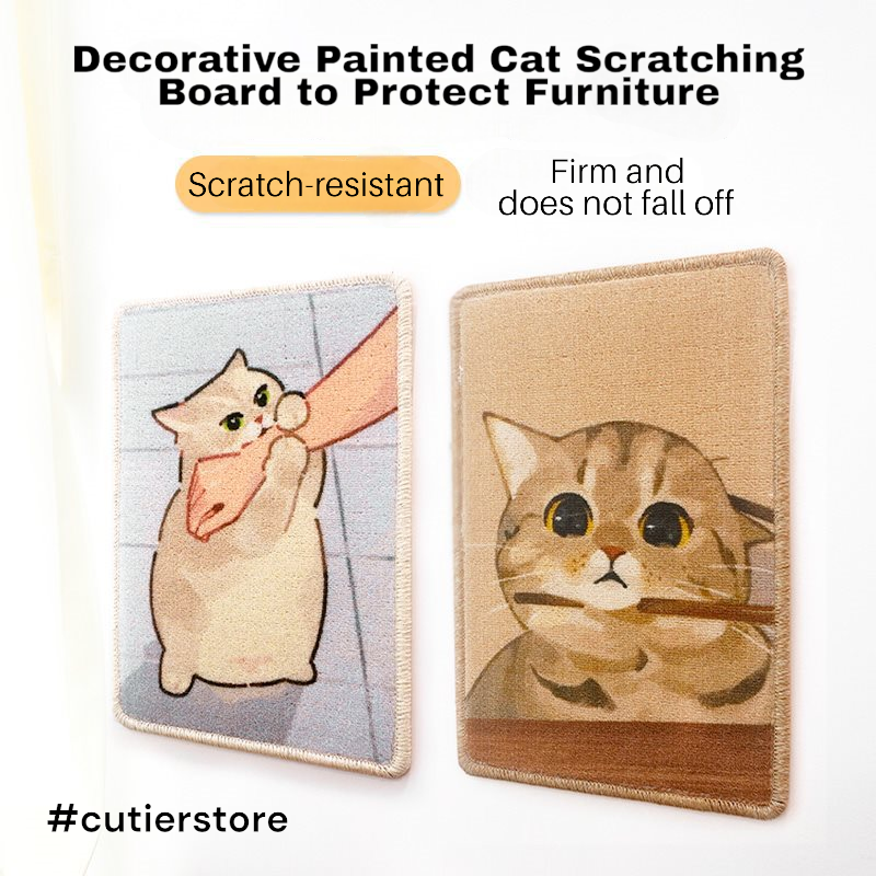 Cute Pet Scratching Board Decorating Wall Paint