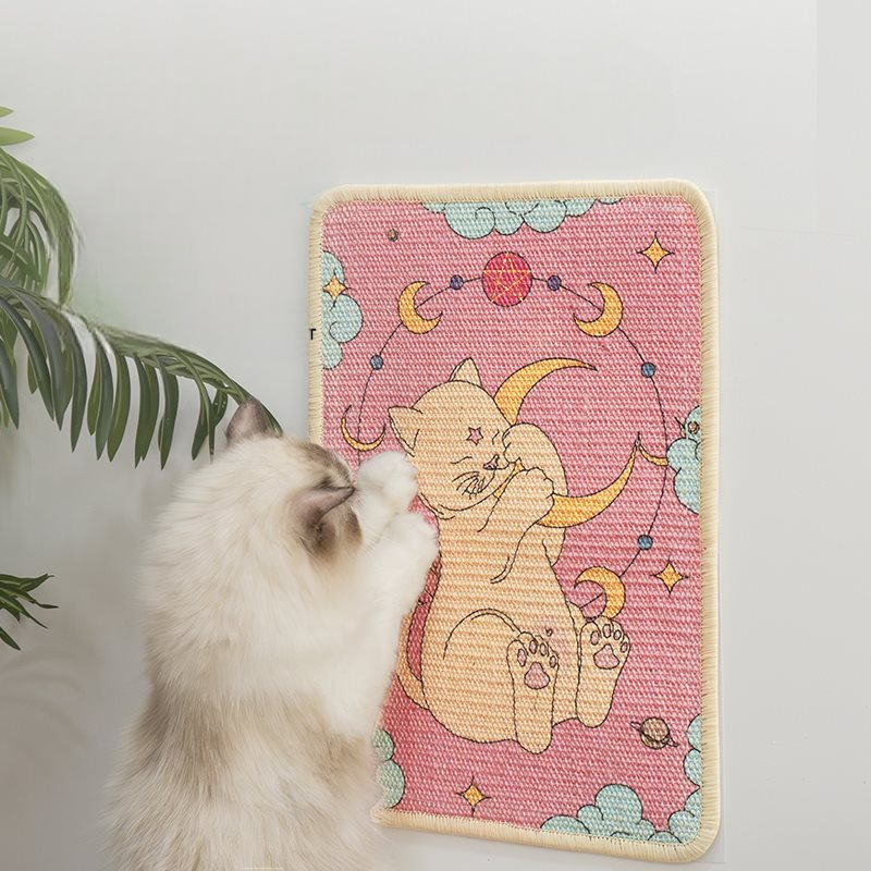 Cute Pet Scratching Board Decorating Wall Paint