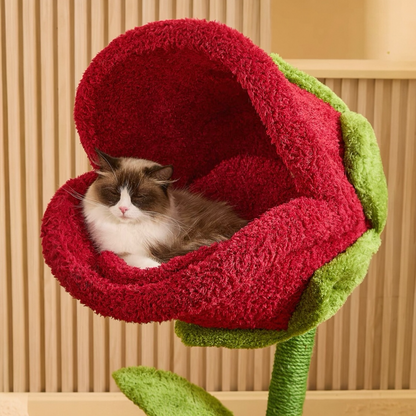 Monster Bloom Cat Tree Climbing Tower – Large Multi-Level Cat Activity Centre with Scratching Post & Perch