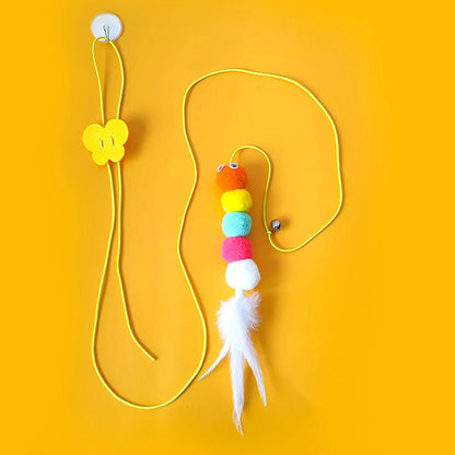 Cat interactive thread hunting Feather toy - Cutier Store