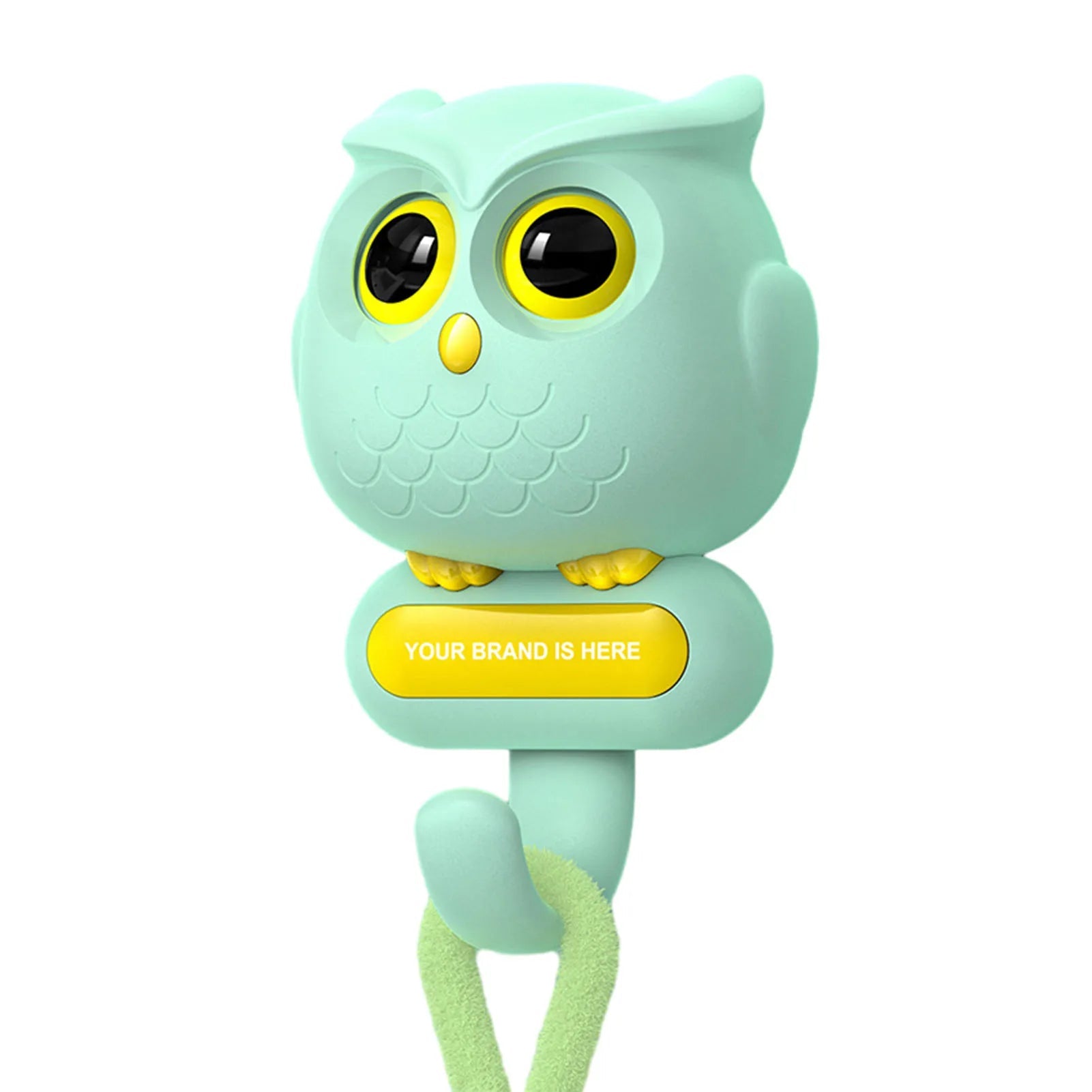 Cute Owl Blink Hook green