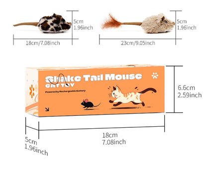 Rechargeable Moving Mouse Cat Toy – Interactive Sound & Motion for Kittens - Cutier Store