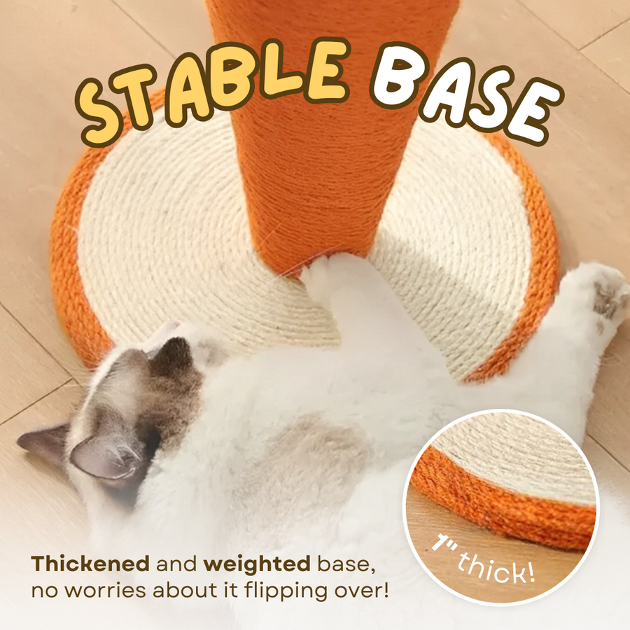 Cute Cat carrot Scratching Post