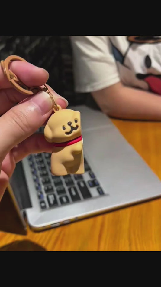 Magnetic Couple Keychain Set - Kissing Dogs His & Hers Valentine's Gift