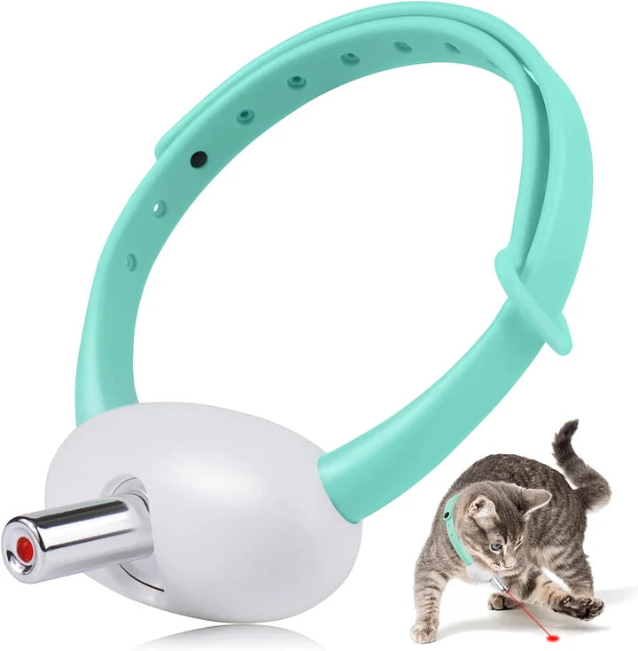 Cat laser head collar stick toy