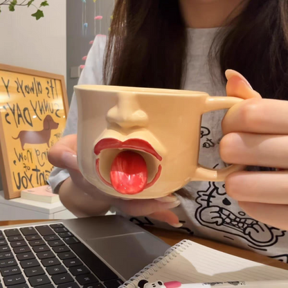 Open tongue cup