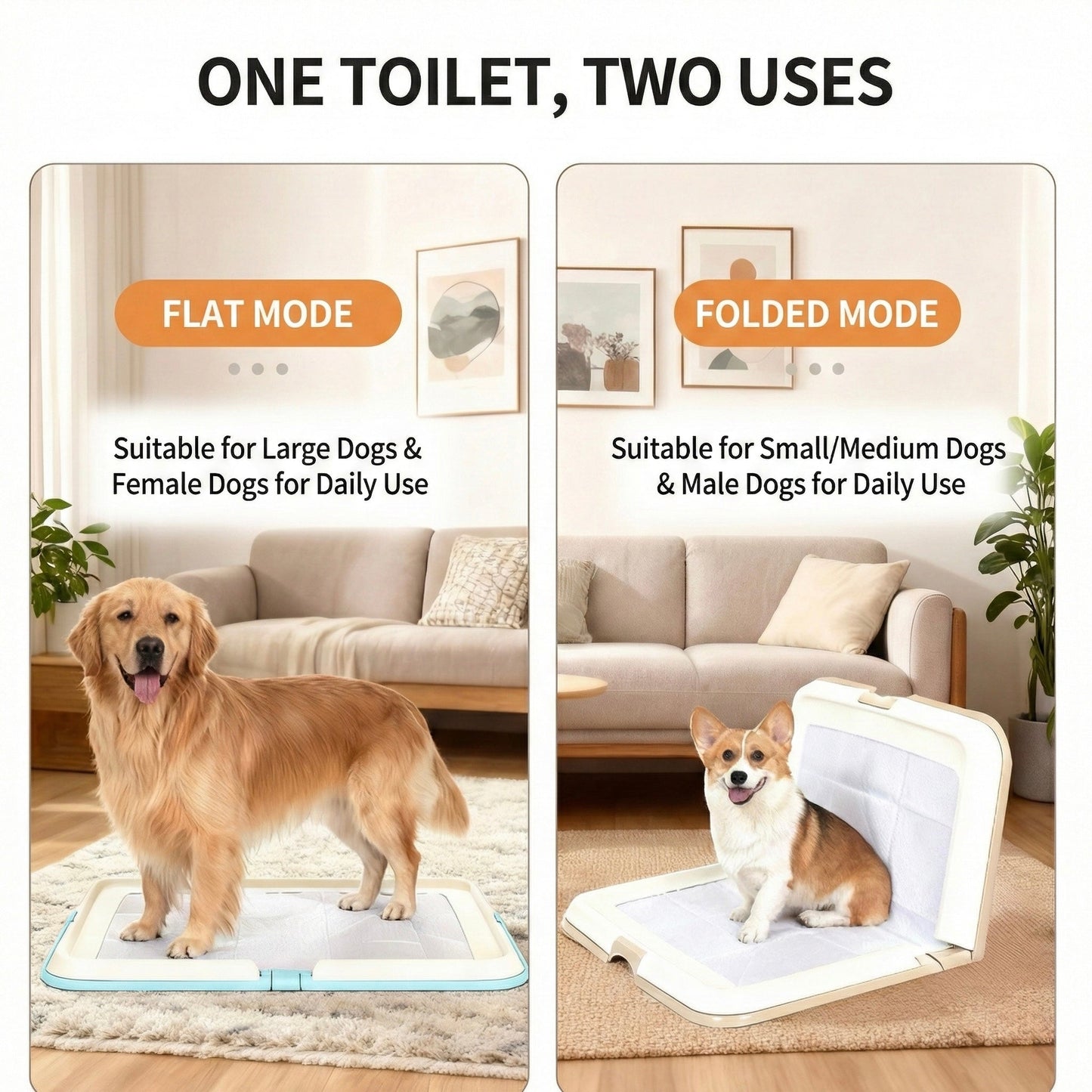 Indoor Dog Toilet Trainer - Mess-Free Potty Solution