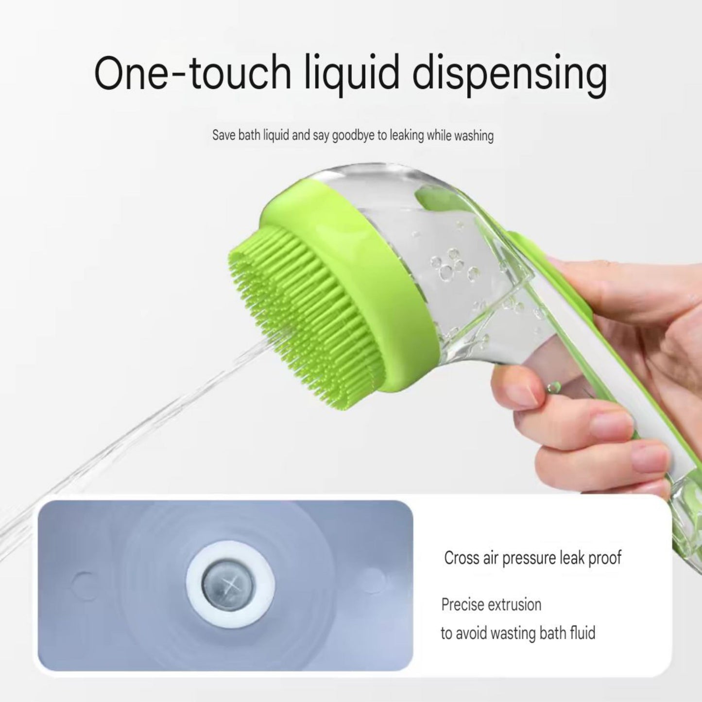 Dispensing Pet Bath Brush - Massage & Clean with Ease