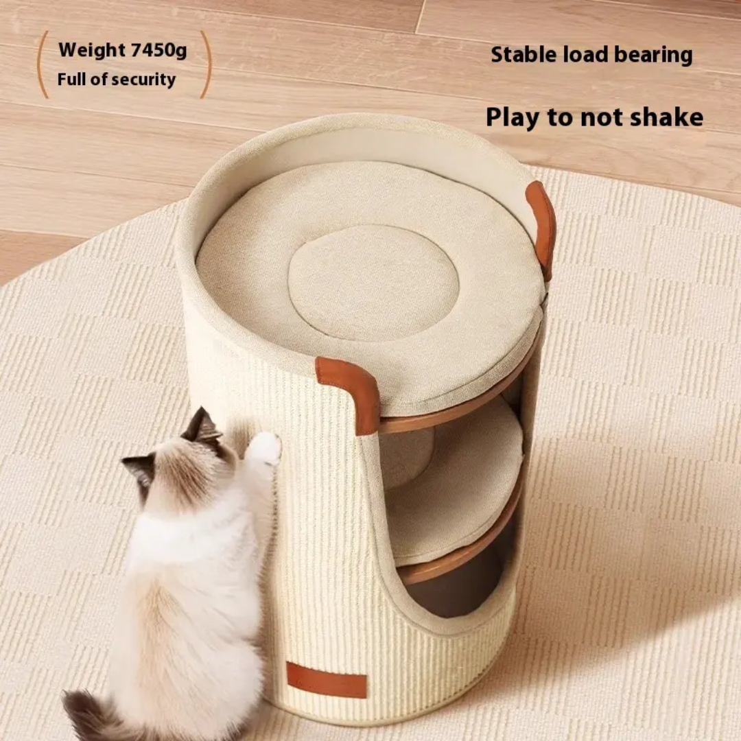 Luxury cat scratching multifunctional cute cat side bed