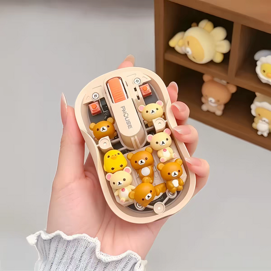 Bear Rilakkuma wireless computer mouse DIY