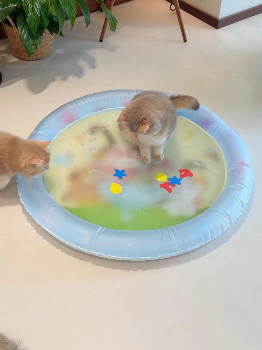 Puncture-Proof Cooling Cat Water Bed
