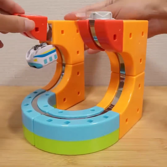 Magnetic Monorail car Set Rail Cube