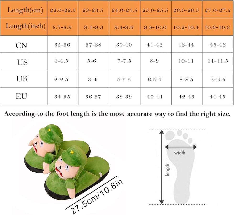 Plush cute cartoon slipper